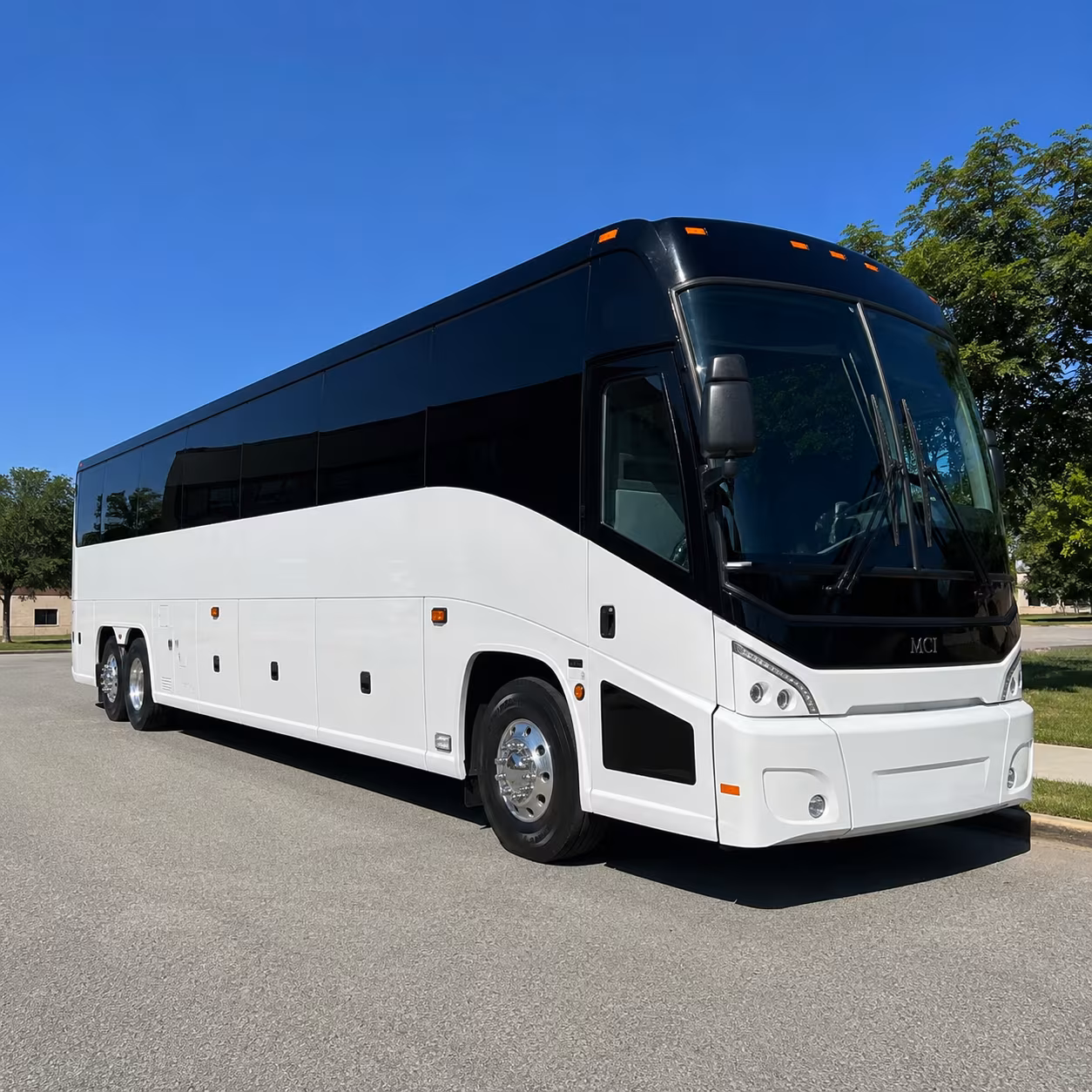 kent charter bus rental exterior