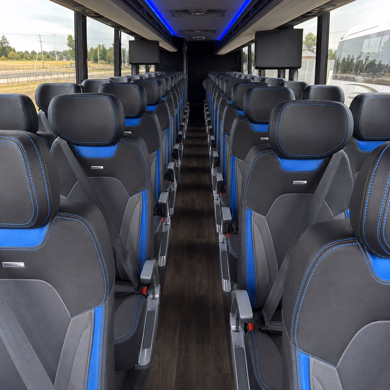 tukwila charter bus rental inside