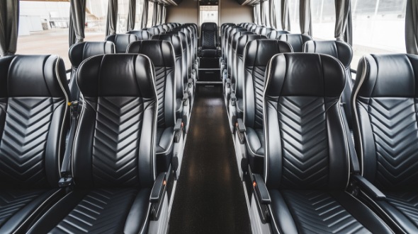 54 passenger charter bus inside sammamish